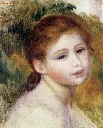 Pierre Renoir Head of a Woman oil painting on canvas